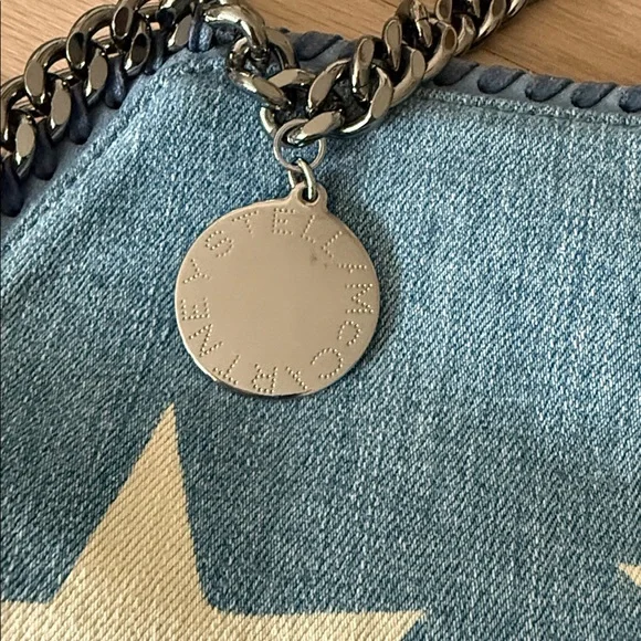 Stella McCartney Falabella Denim Star Tote Bag - Picture 3 of 5